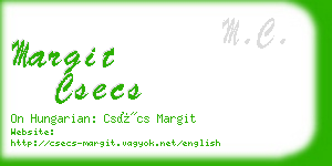 margit csecs business card